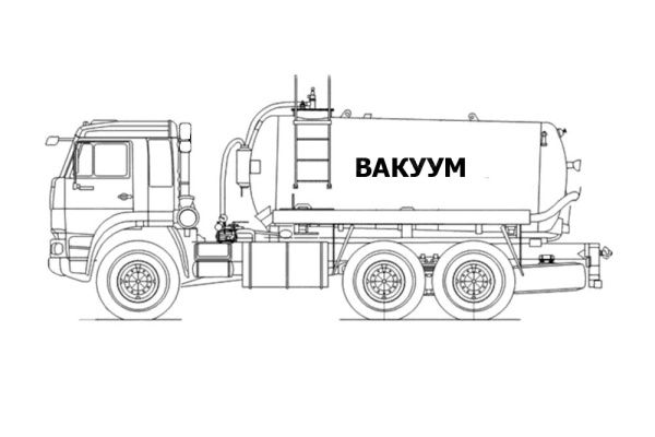 Автоцистерна вакуумная АВ-10 на КАМАЗ 65115 (Jurop PNR-124)