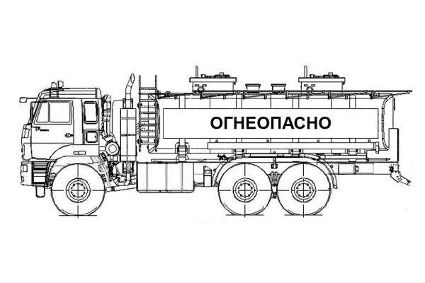 Автоцистерна для ГСМ АВИМАШ АЦ-18 на КАМАЗ 65224 (СВН-80)